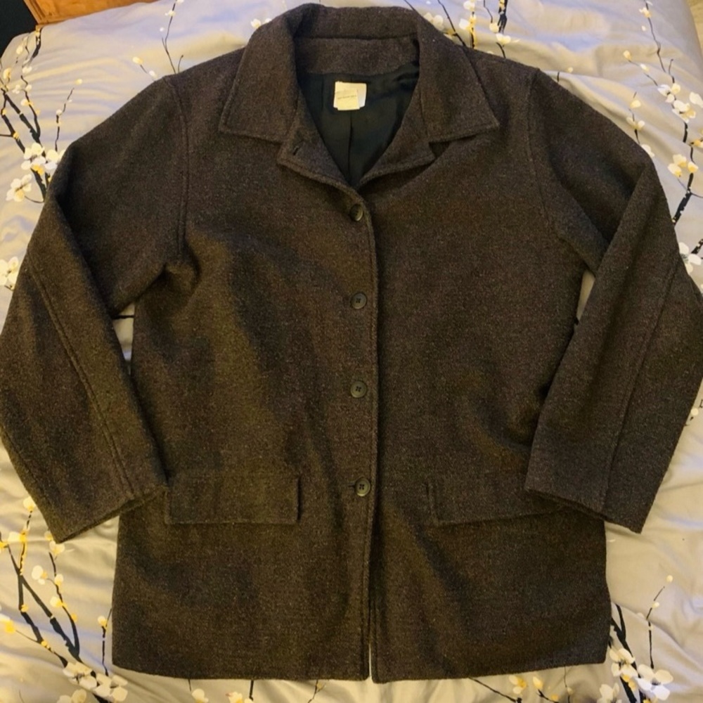 GAP Charcoal Brown Pea Coat